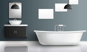 Contemporary Bathroom Decor, Neat and Clean Look